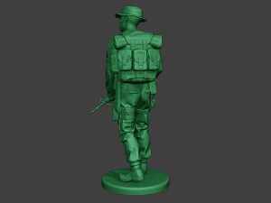 modern jungle soldier walk3 mjs1 3D Print Model