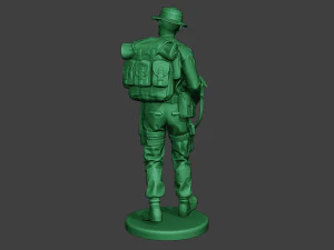 modern jungle soldier walk3 mjs1 3D Print Model