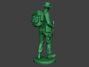 modern jungle soldier walk3 mjs1 3D Print Model