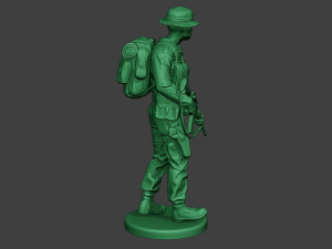 modern jungle soldier walk3 mjs1 3D-Druckmodell