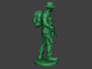 modern jungle soldier walk3 mjs1 3D Print Model