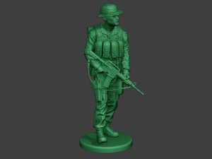 modern jungle soldier walk3 mjs1 3D-Druckmodell