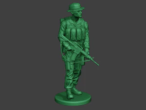 modern jungle soldier walk3 mjs1 3D Print Model