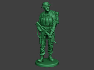 modern jungle soldier walk3 mjs1 3D-Druckmodell