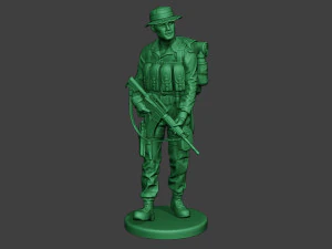modern jungle soldier walk3 mjs1 3D Print Model