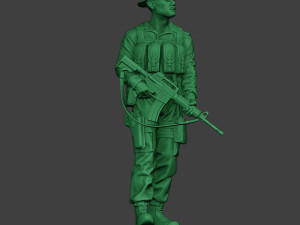 modern jungle soldier walk3 mjs1 3D-Druckmodell