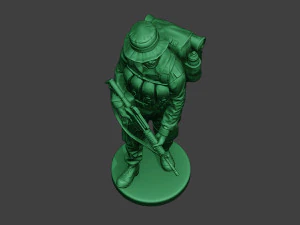 modern jungle soldier walk3 mjs1 3D Print Model