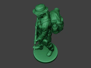 modern jungle soldier walk3 mjs1 3D Print Model