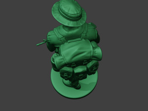 modern jungle soldier walk3 mjs1 3D-Druckmodell
