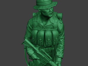 modern jungle soldier walk3 mjs1 3D-Druckmodell