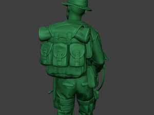 modern jungle soldier walk3 mjs1 3D-Druckmodell