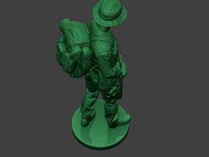 modern jungle soldier walk3 mjs1 3D-Druckmodell