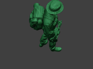 modern jungle soldier walk3 mjs1 3D-Druckmodell