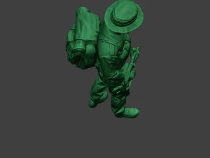 modern jungle soldier walk3 mjs1 3D Print Model