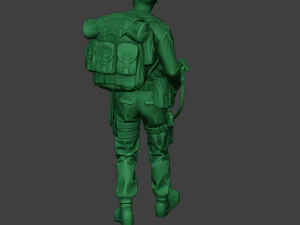 modern jungle soldier walk3 mjs1 3D Print Model