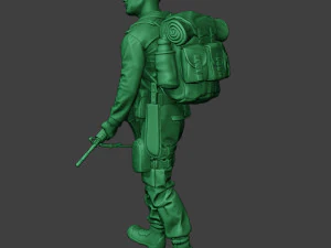 modern jungle soldier walk3 mjs1 3D Print Model