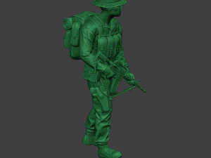 modern jungle soldier walk3 mjs1 3D Print Model