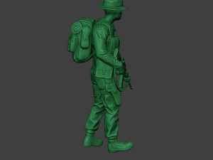 modern jungle soldier walk3 mjs1 3D-Druckmodell