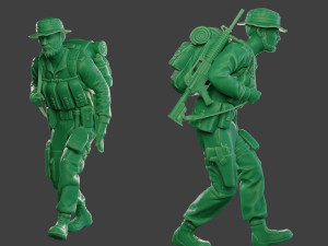 modern jungle soldier walk4 mjs1 3D printmodel