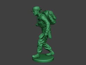modern jungle soldier walk4 mjs1 3D printmodel