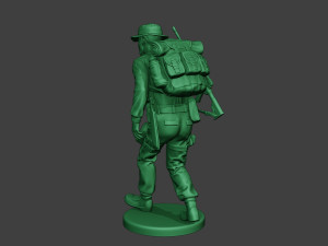 modern jungle soldier walk4 mjs1 3D printmodel
