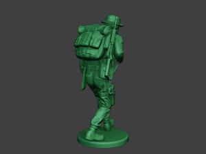 modern jungle soldier walk4 mjs1 3D printmodel