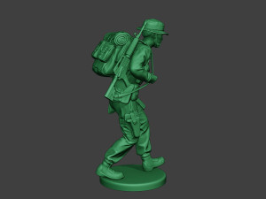 modern jungle soldier walk4 mjs1 3D printmodel