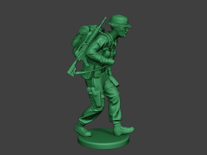 modern jungle soldier walk4 mjs1 3D printmodel
