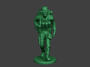 modern jungle soldier walk4 mjs1 3D printmodel