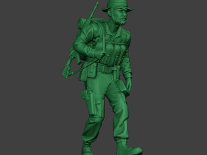 modern jungle soldier walk4 mjs1 3D printmodel