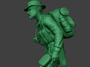 modern jungle soldier walk4 mjs1 3D printmodel