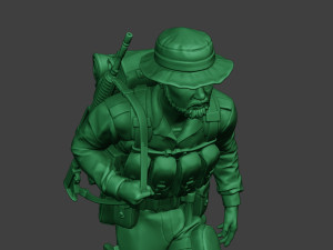 modern jungle soldier walk4 mjs1 3D printmodel