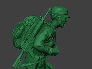 modern jungle soldier walk4 mjs1 3D printmodel