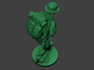 modern jungle soldier walk4 mjs1 3D printmodel