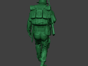 modern jungle soldier walk4 mjs1 3D printmodel