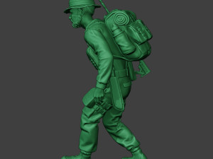 modern jungle soldier walk4 mjs1 3D printmodel
