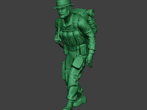 modern jungle soldier walk4 mjs1 3D printmodel