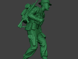 modern jungle soldier walk4 mjs1 3D printmodel