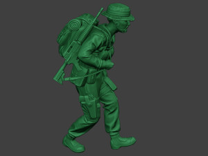 modern jungle soldier walk4 mjs1 3D printmodel