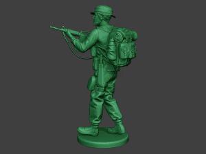 modern jungle soldier walk5 mjs1 3D Print Model