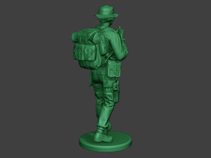 modern jungle soldier walk5 mjs1 3D 프린트 모델
