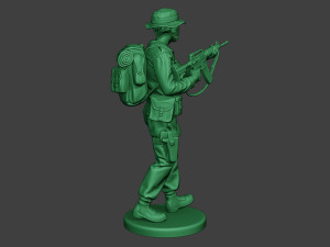 modern jungle soldier walk5 mjs1 3D 프린트 모델