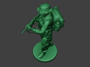modern jungle soldier walk5 mjs1 3D 프린트 모델
