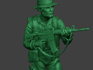 modern jungle soldier walk5 mjs1 3D Print Model