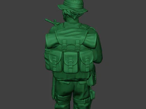 modern jungle soldier walk5 mjs1 3D Print Model