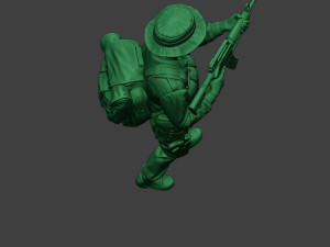 modern jungle soldier walk5 mjs1 3D 프린트 모델