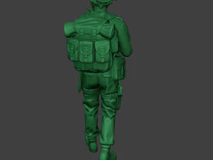 modern jungle soldier walk5 mjs1 3D Print Model