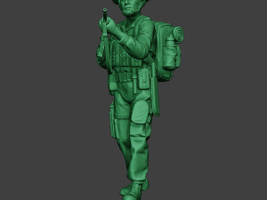 modern jungle soldier walk5 mjs1 3D 프린트 모델