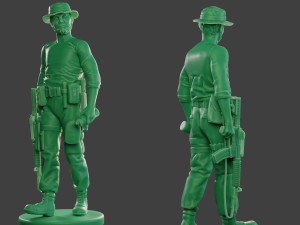 modern jungle soldier walk6 mjs1 Model Cetak 3D