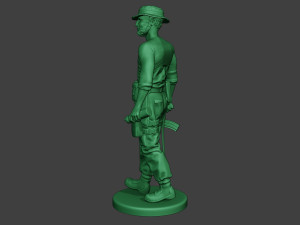 modern jungle soldier walk6 mjs1 Model Cetak 3D